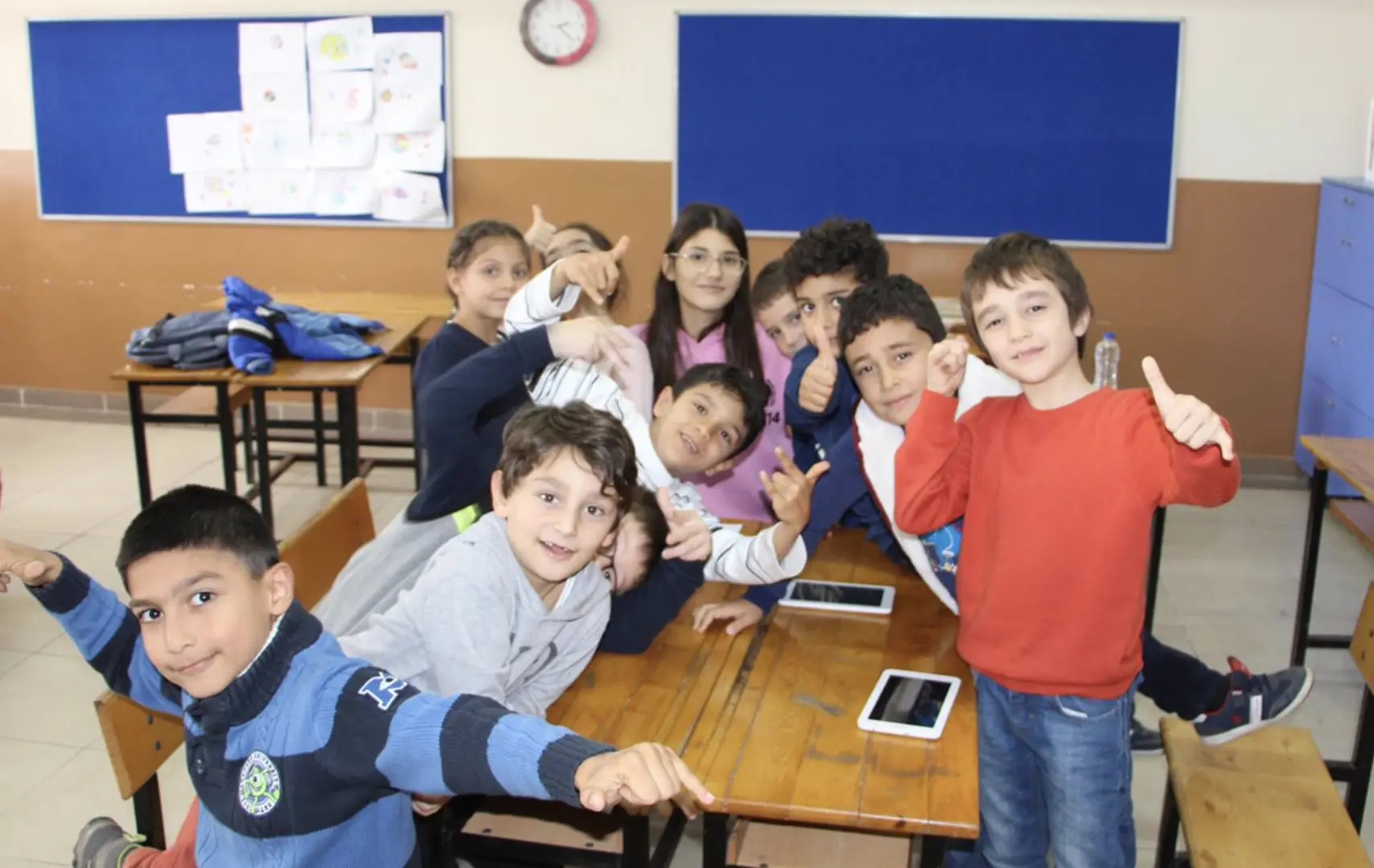 Underwater scene with coral reef and clear blue water